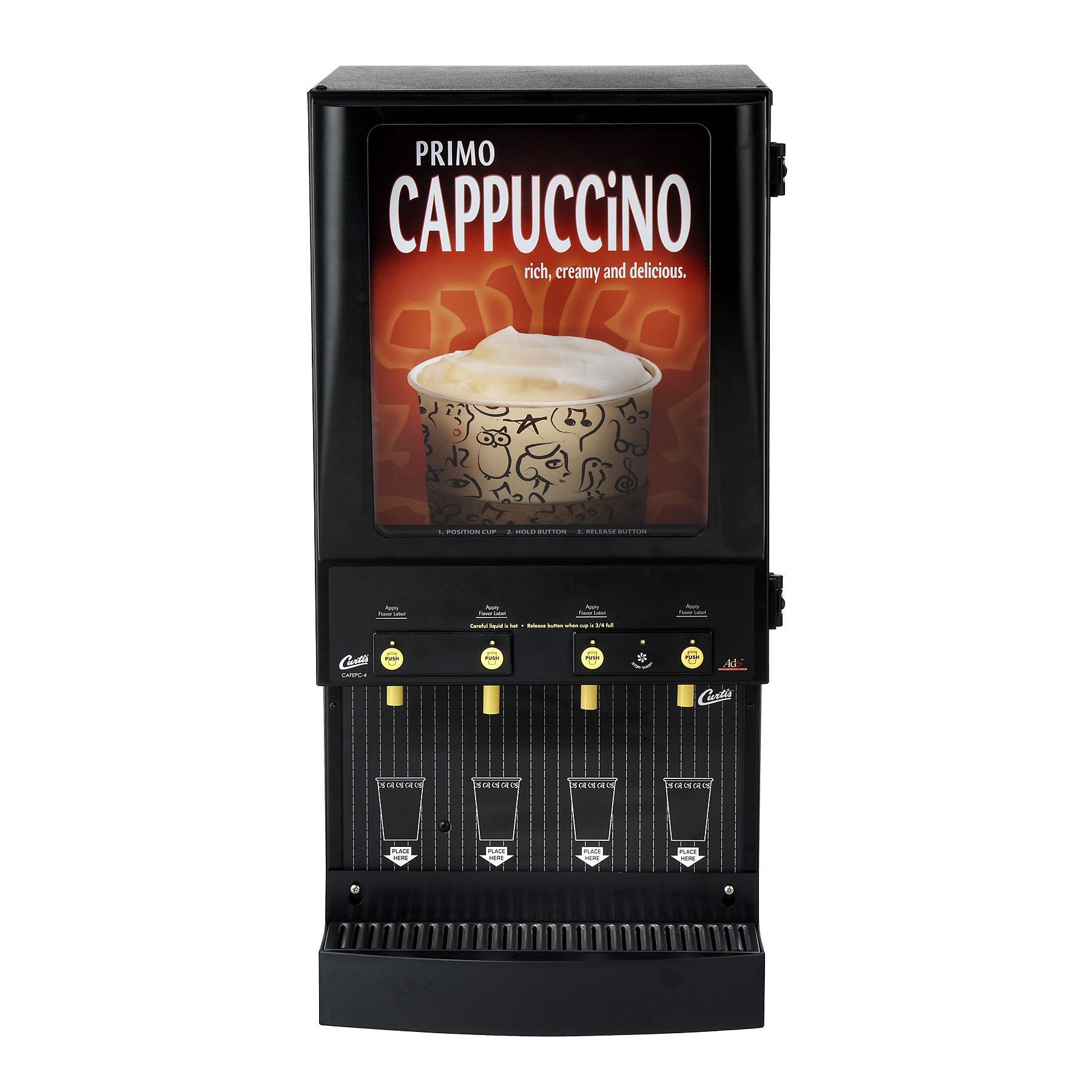 Wilbur Curtis CAFEPC4CL10000 Four Flavor Cappuccino Dispenser